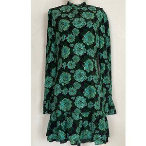 NWOT RHODE ENZO MINI DRESS IN BAHAI FLEUR PRINT SIZE 4